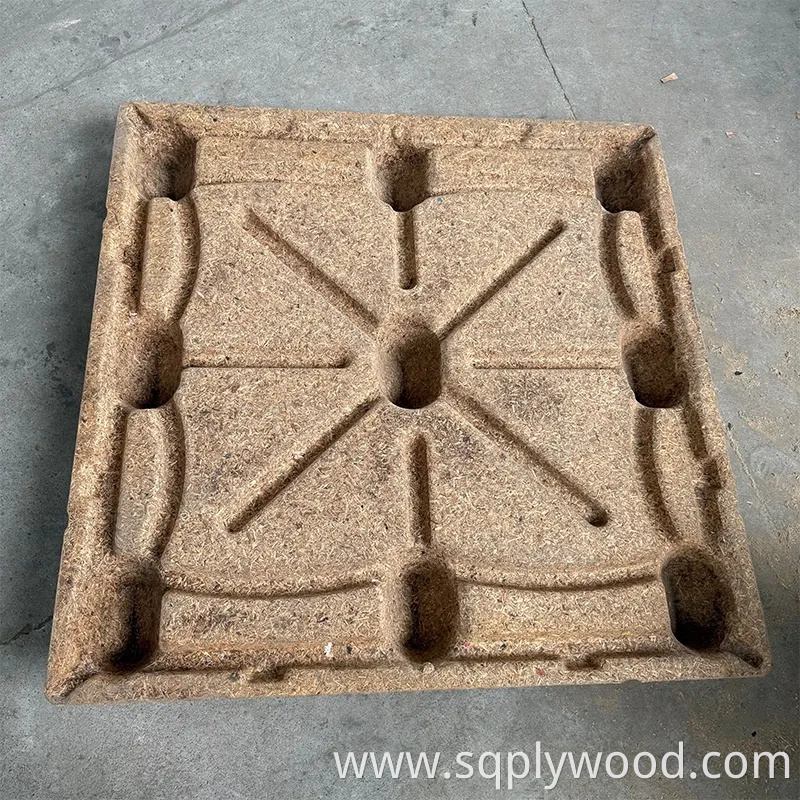 Versatile Compressed Wood Pallet Ideal for Forklift Use and Storage